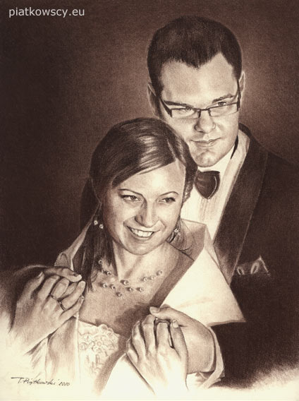 portret ślubny prezent na wesele